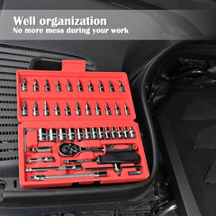 46-Piece Professional Car & Home Repair Tool Kit
