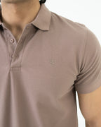 Coffee Knit Polo