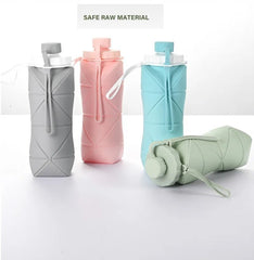 600ML Silicon Foldable Bottle | Smart Travel Bottle