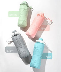 600ML Silicon Foldable Bottle | Smart Travel Bottle