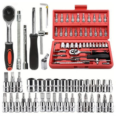 46-Piece Professional Car & Home Repair Tool Kit